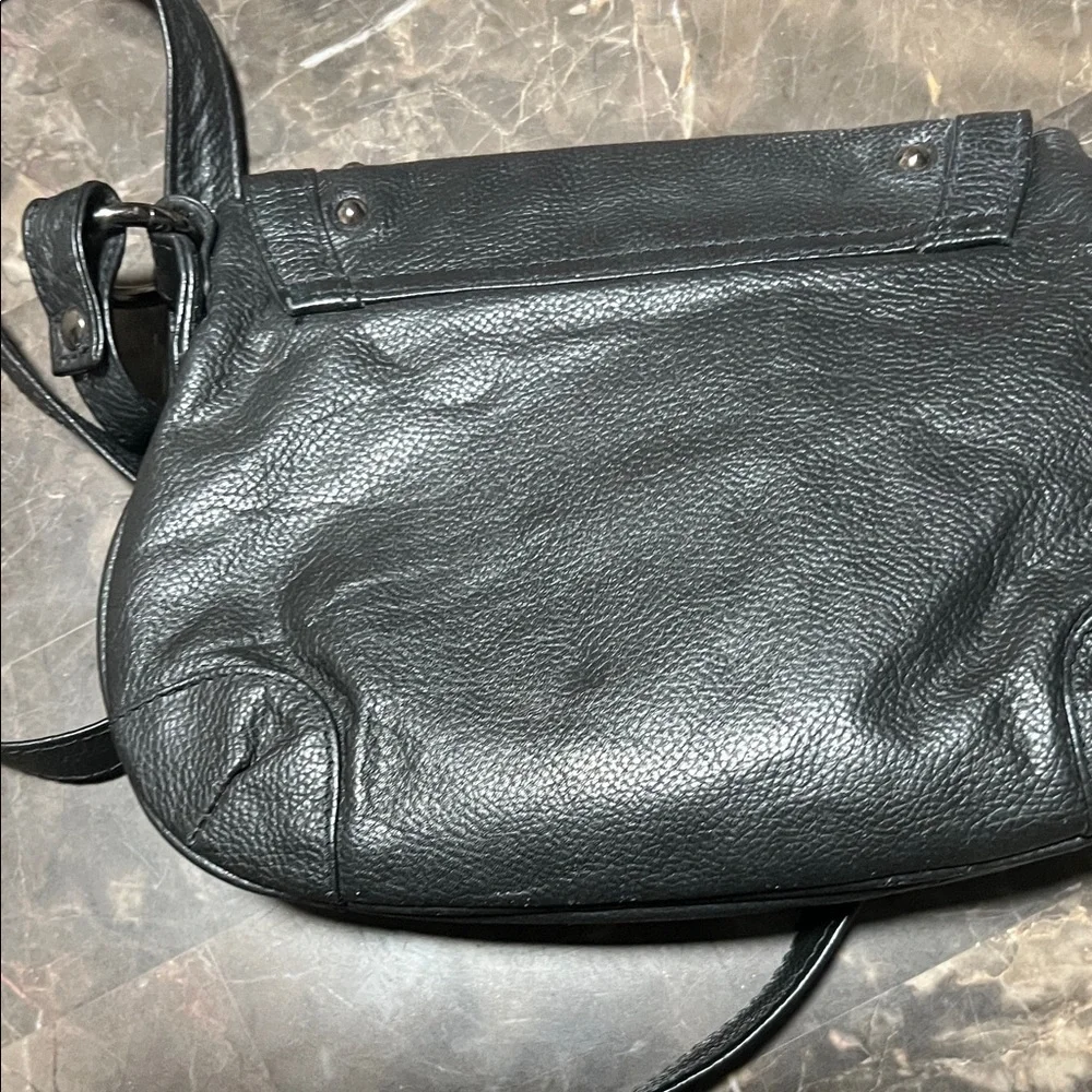 Aldo Black Leather Studded Women's Bag